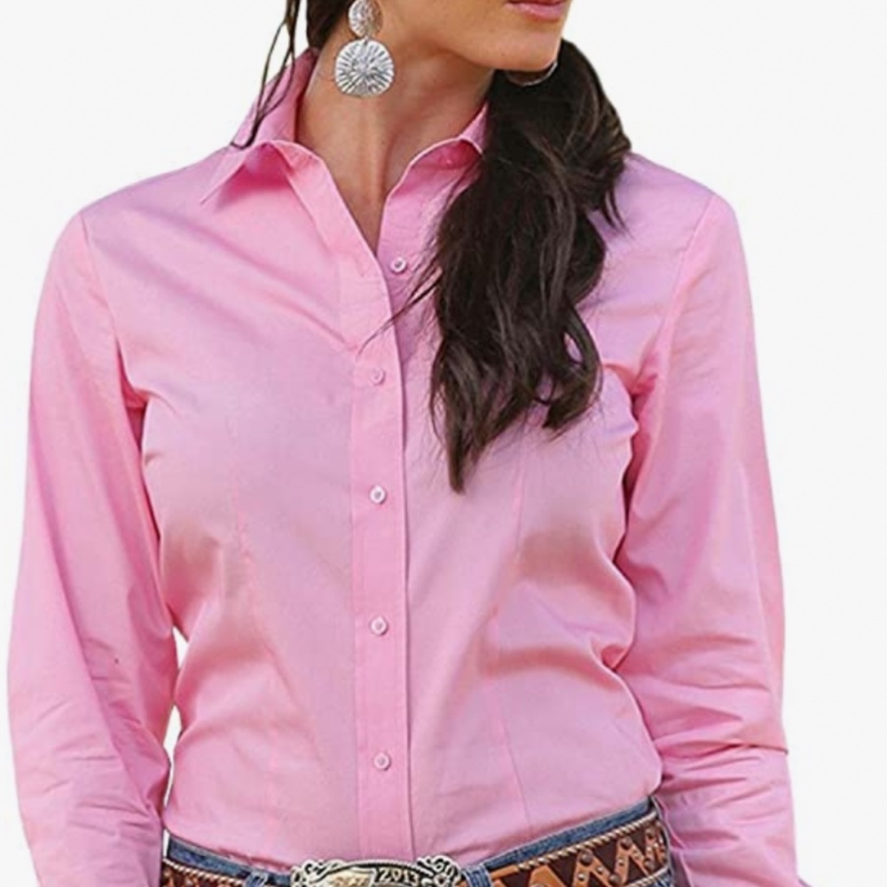 Cruel Girl Light Pink Button-Down Shirt